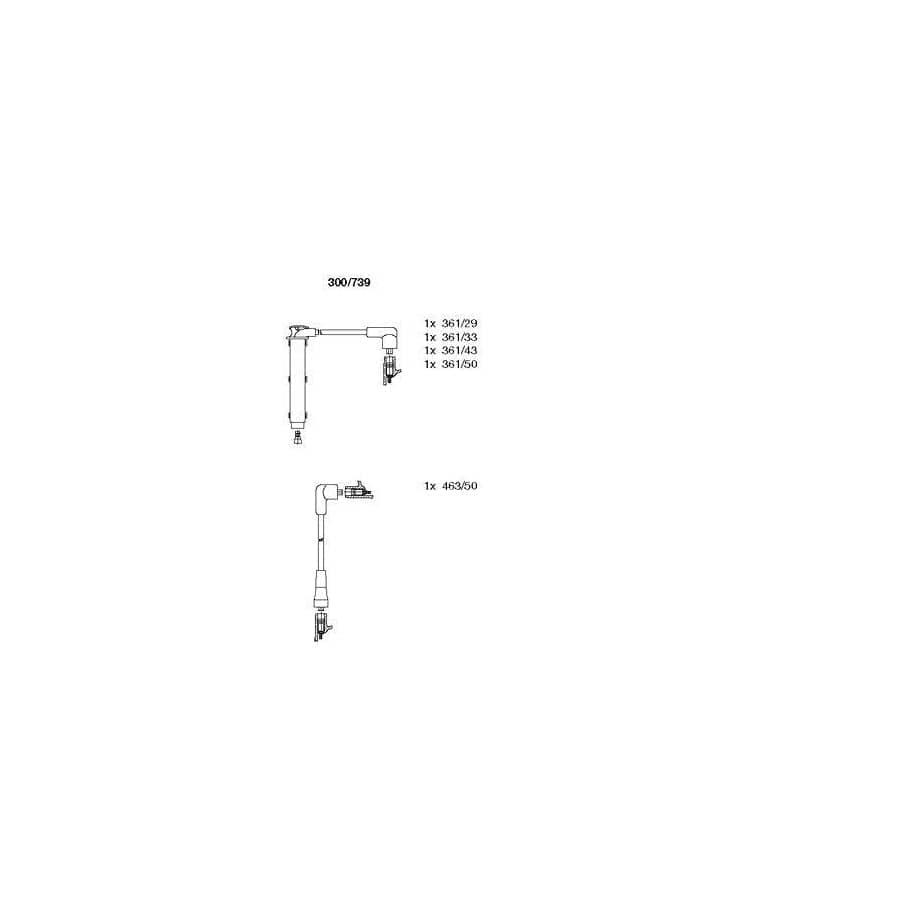 Bremi 300/739 Ignition Cable Kit for Rover 100