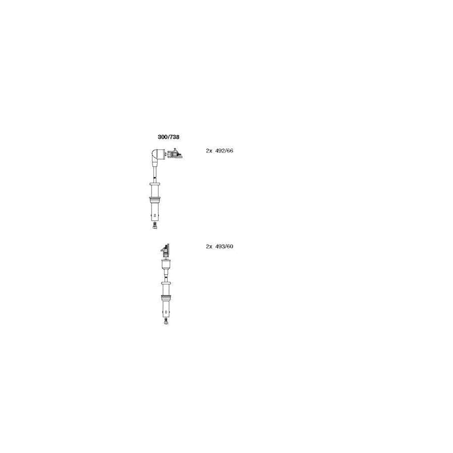 Bremi 300/738 Ignition Cable Kit