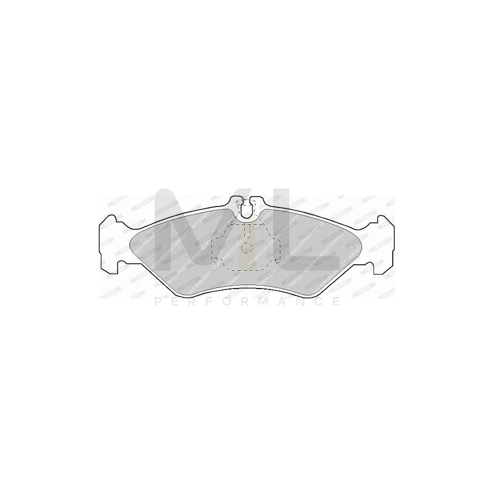 Ferodo Premier Eco Friction FVR1039 Brake Pad Set Prepared for Wear Indicator, With Piston Clip, Without Accessories
