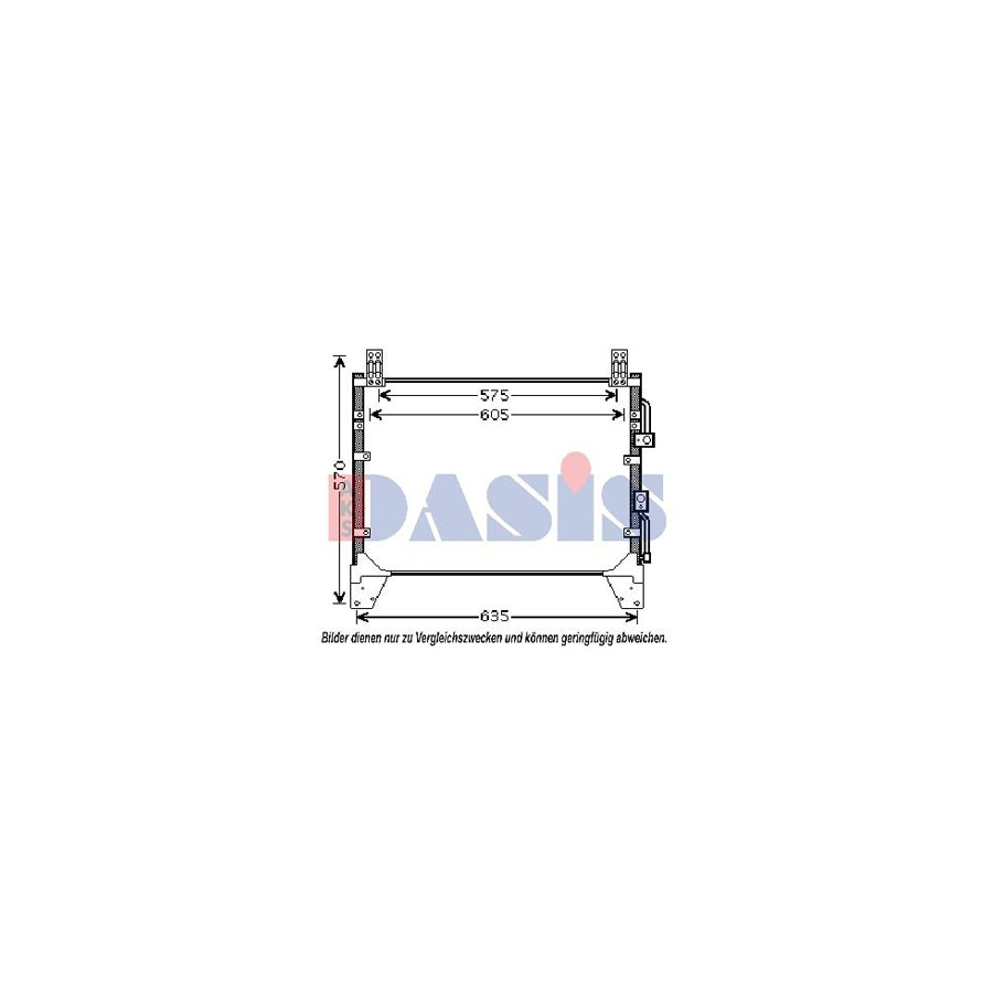 AKS Dasis 512047N Air Conditioning Condenser for Ssangyong Rexton / Rexton II (Gab)