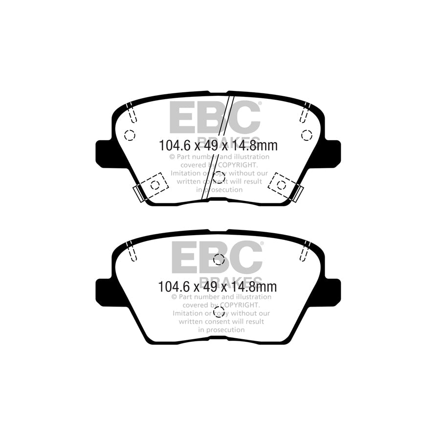 EBC DPX2363 Hyundai Kia Ultimax Rear Brake Pads 2 | ML Performance UK Car Parts