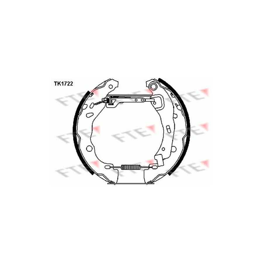 FTE Tk1722 Brake Shoe Set