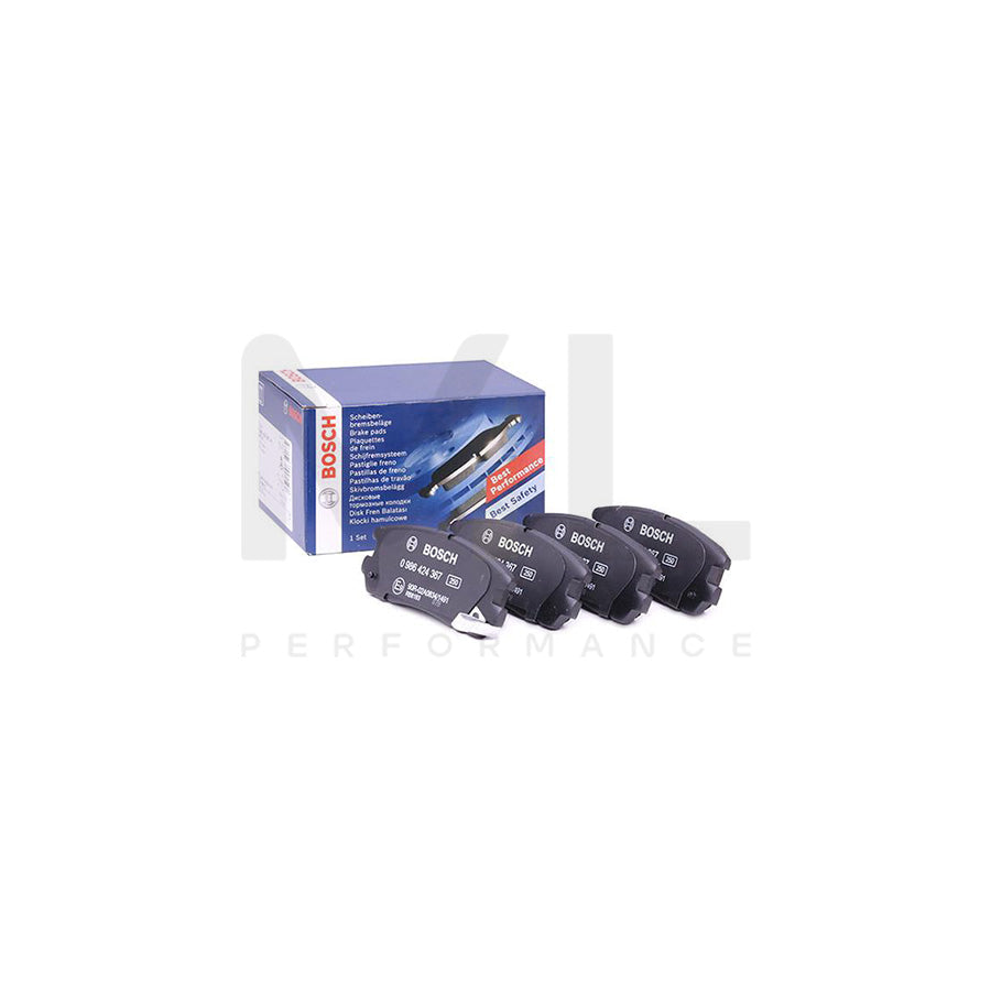 Bosch 0986424367 Brake Pad Set With Acoustic Wear Warning, With Anti-Squeak Plate BP178 | ML Performance Car Parts