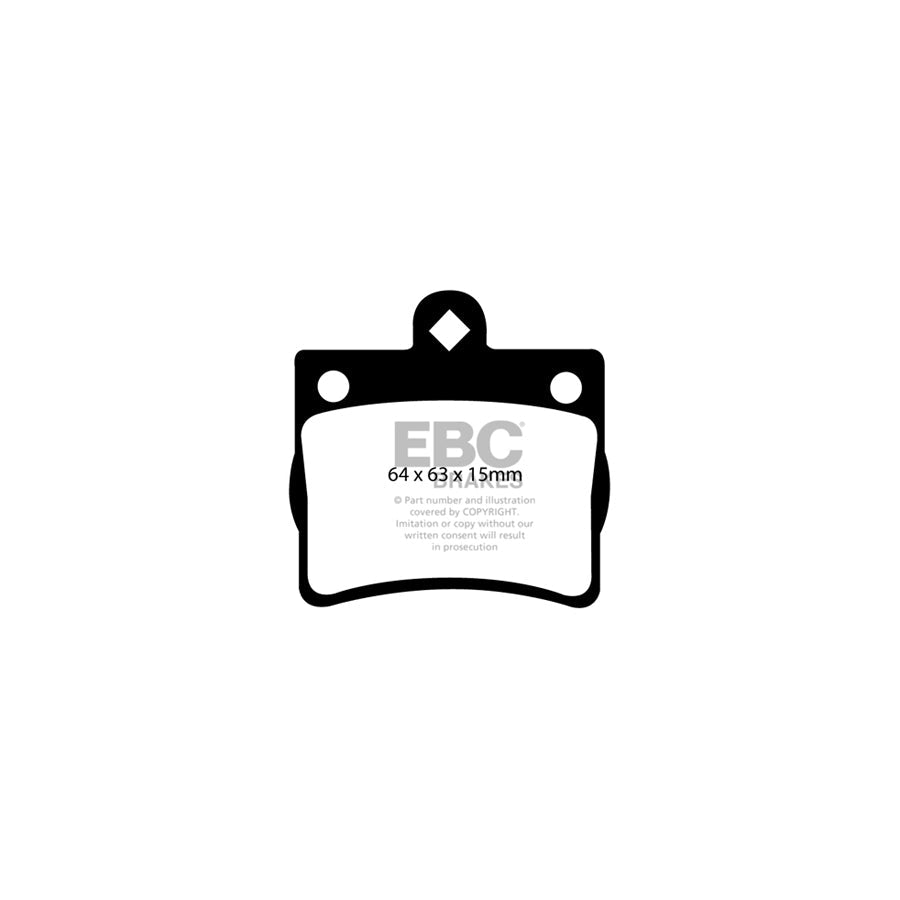 EBC DP21135 Mercedes-Benz W202 Greenstuff Rear Brake Pads 2 | ML Performance UK Car Parts