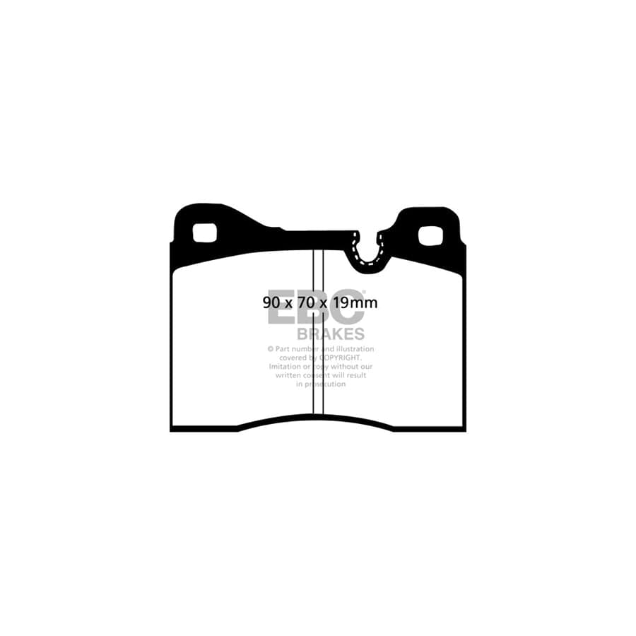 EBC PDKF288 BMW E23 Ultimax Front Brake Pad & Plain Disc Kit - ATE Caliper 2 | ML Performance UK Car Parts