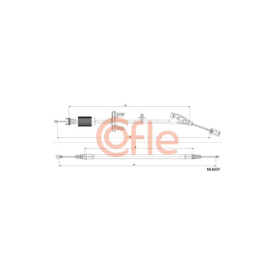 Cofle 10.6237 Hand Brake Cable for Peugeot 3008 I (0U_)