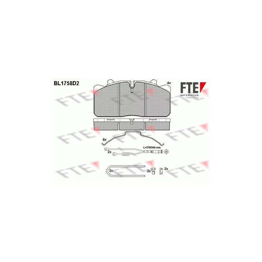 FTE Bl1758D2 Brake Pad Set