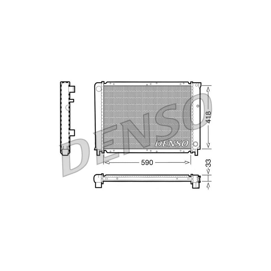 DENSO DRM33031 Engine Radiator for Volvo 940