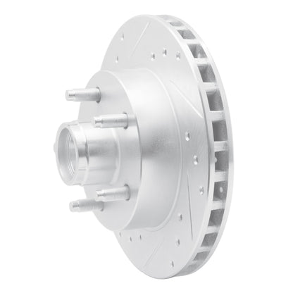R1 Concepts R1 95-97 Ford Ranger (USA/Canada) Front Left Drilled & Slotted Silver Brake Rotor