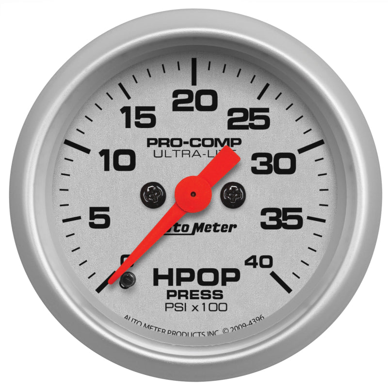 Autometer Ultra-Lite 2 1/16in Electrical 0-4000 PSI High Press Oil Pressure Gauge 94-07 Ford 7.3L