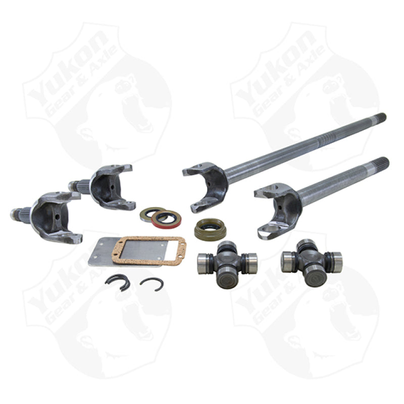 Yukon Gear & Axle Yukon Gear 4340 Chrome-Moly Replacement Axle Kit For Jeep TJ / YJ & XJ Dana 30 / w/ Super Joints