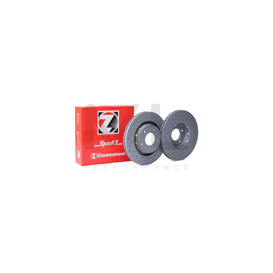 ZIMMERMANN SPORT COAT Z 440.3122.52 Brake Disc Internally Vented, Perforated, Coated  - 1 piece