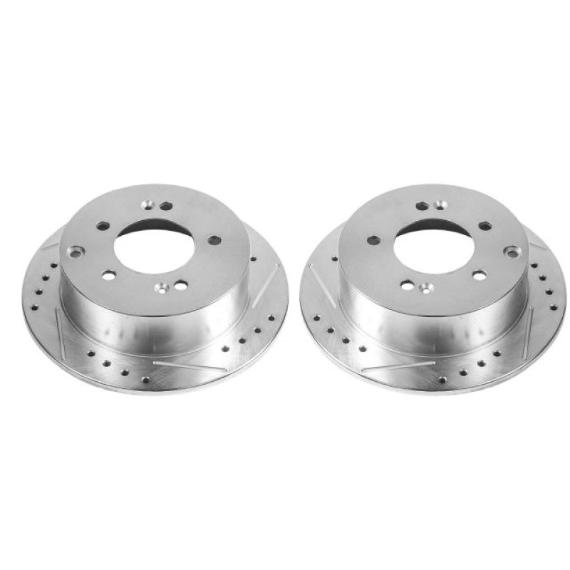 PowerStop Power Stop 10-13 Kia Forte Rear Evolution Drilled & Slotted Rotors - Pair