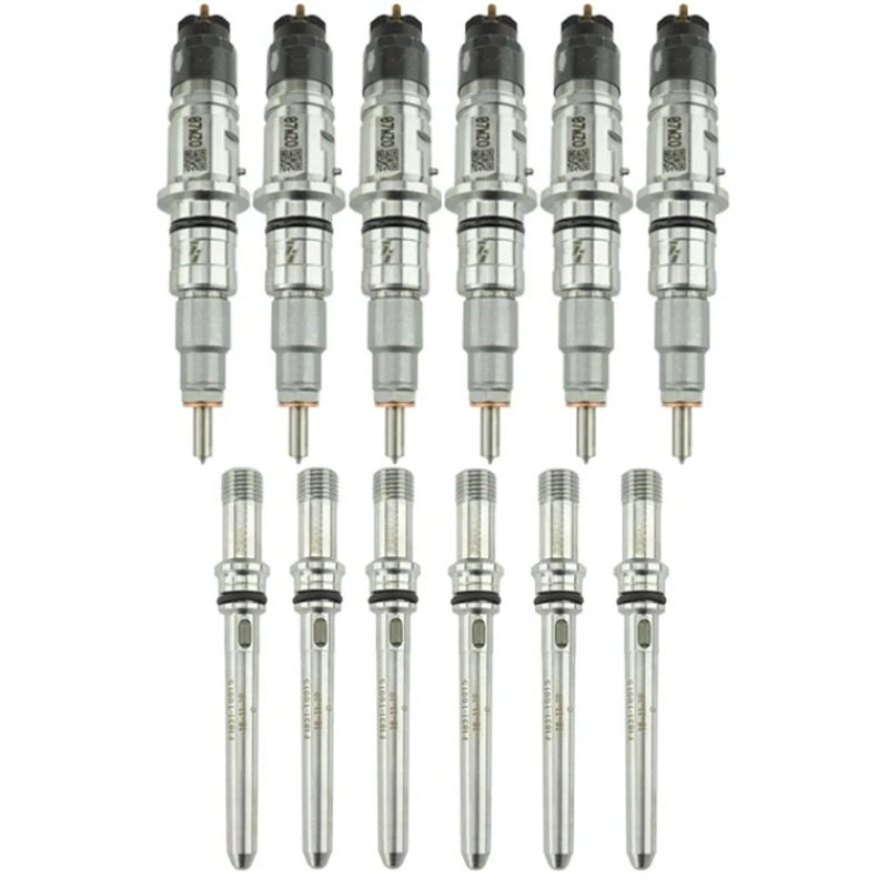 Industrial Injection 07.5-12 Cummins 6.7L Reman Stock Injector Pack w/ Connecting Tubes - Set of 6
