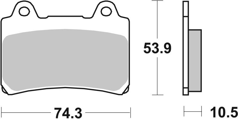 Brembo Powersports Brembo 96-07 Yamaha XVZ A Royal Star 1300cc Brake Pad - Rear