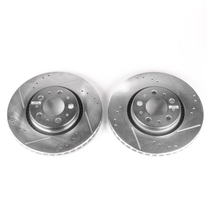 PowerStop Power Stop 01-09 Volvo S60 Front Evolution Drilled & Slotted Rotors - Pair