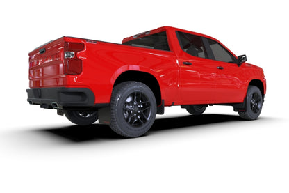 Rally Armor 19-26 Gen 4 Chevy Silverado 1500 Black UR Mud Flap Metallic Black Logo