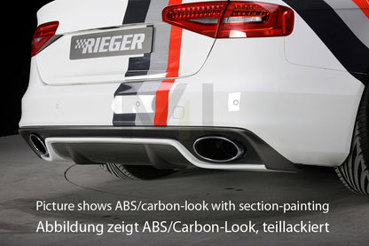 Rieger 00088027 Audi B8 B81 Rear Diffuser (A4 & S4) 1 | ML Performance UK Car Parts