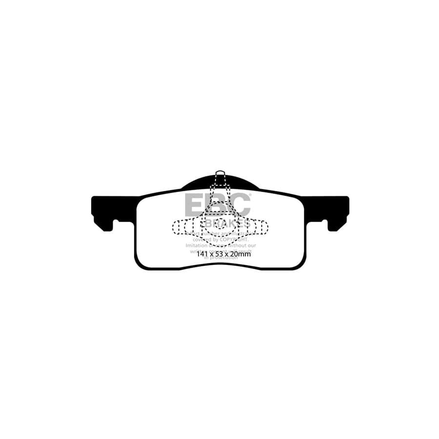 EBC PD03KR283 Ford Lincoln Yellowstuff Rear Brake Pad & Plain Disc Kit (Inc. Expedition & Navigator) 2 | ML Performance UK Car Parts