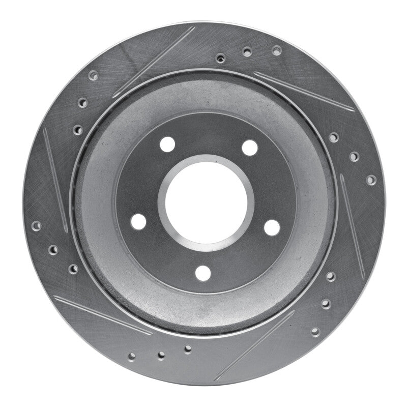 R1 Concepts R1 85-92 Chevrolet Camaro Rear Right Drilled & Slotted Silver Brake Rotor