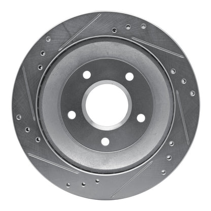 R1 Concepts R1 85-92 Chevrolet Camaro Rear Right Drilled & Slotted Silver Brake Rotor