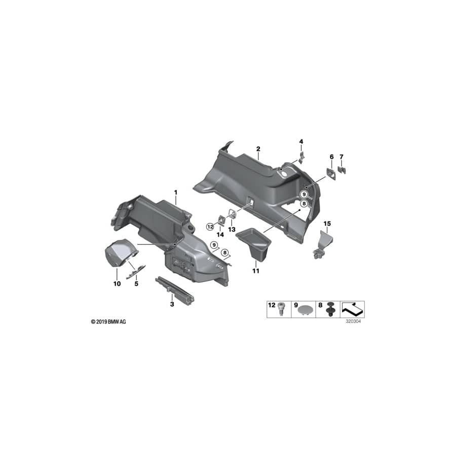 Genuine BMW 51487292045 F06 F13 Covering Left (Inc. 640d, 650iX 4.0 & 640iX)