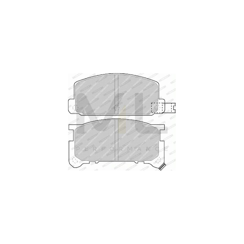 Ferodo Premier FDB326 Brake Pad Set for Subaru Brat / Mv Pickup With Acoustic Wear Warning