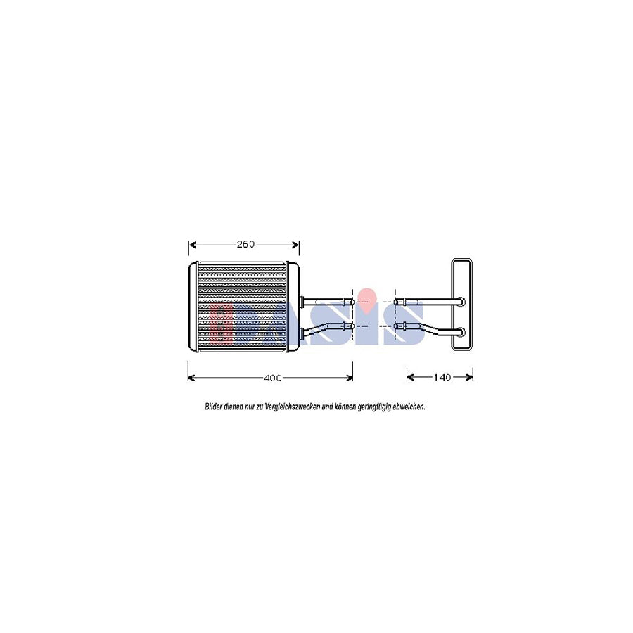 AKS Dasis 019006N Heater Matrix