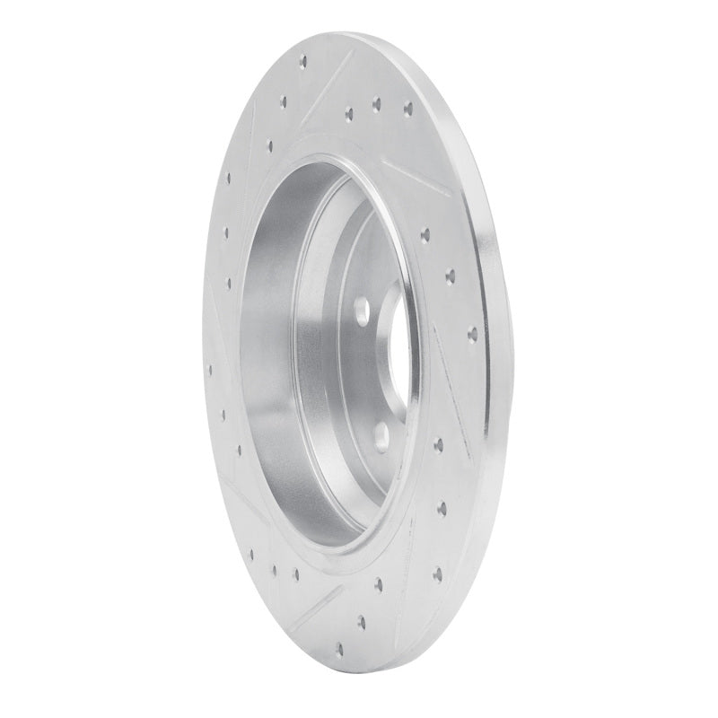 R1 Concepts R1 07-13 Mercedes-Benz CL550 Rear Right Drilled & Slotted Silver Brake Rotor