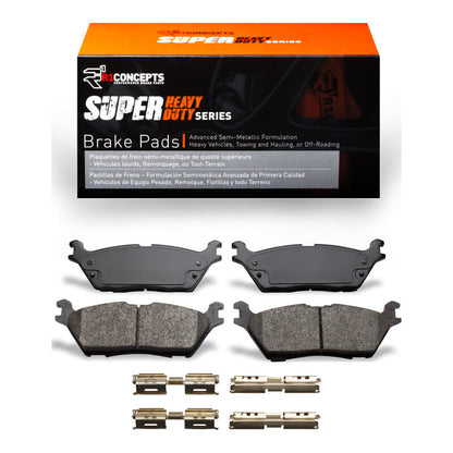 R1 Concepts R1 15-21 Ford F-150 RWD Rear Super Duty Pads & Hardware Kit