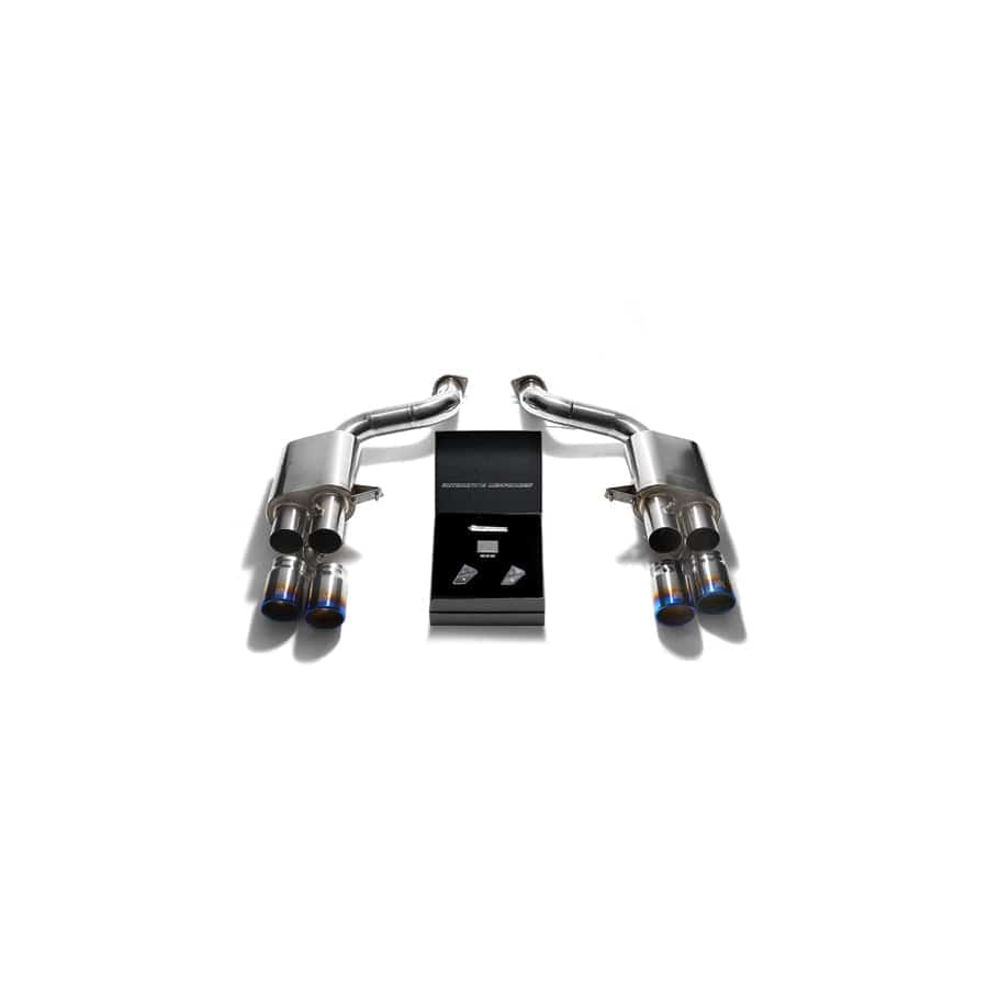 Armytrix F599B-QT14B Titanium Valvetronic Exhaust System Ferrari 599 GTB 2006-2012 with Quad Titanium Blue 3.5"