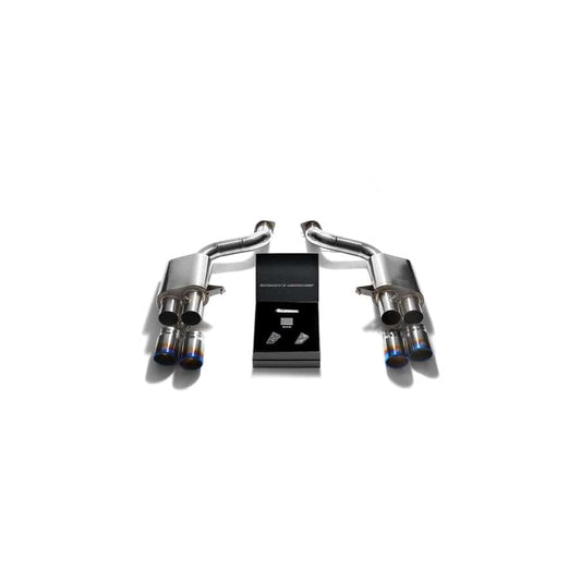 Armytrix F599B-QT14B Titanium Valvetronic Exhaust System Ferrari 599 GTB 2006-2012 with Quad Titanium Blue 3.5"