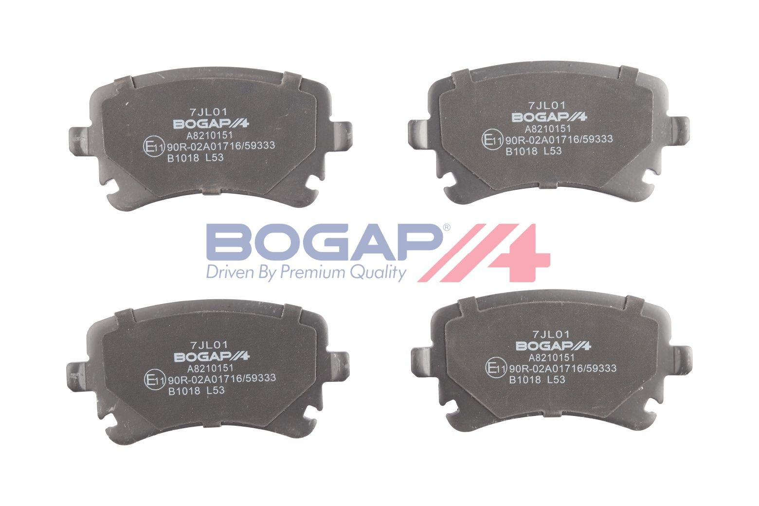 BOGAP A8210151 Brake Pad Set, Disc Brake | ML Performance Car Parts