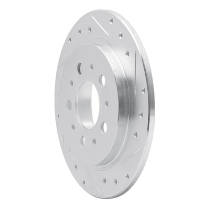R1 Concepts R1 88-94 Volvo 760 Series Rear Right Drilled & Slotted Silver Brake Rotor