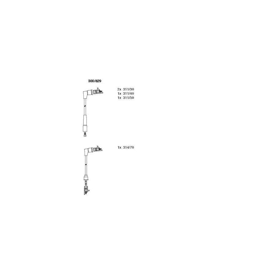 Bremi 300/829 Ignition Cable Kit for Toyota Tercel