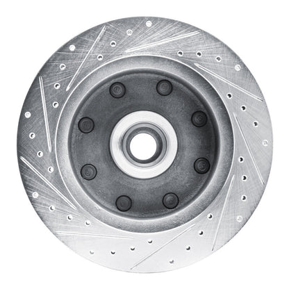R1 Concepts R1 73-77 Dodge B300 Van (71-74) / B300 (75-80) Front Right Drilled & Slotted Silver Brake Rotor