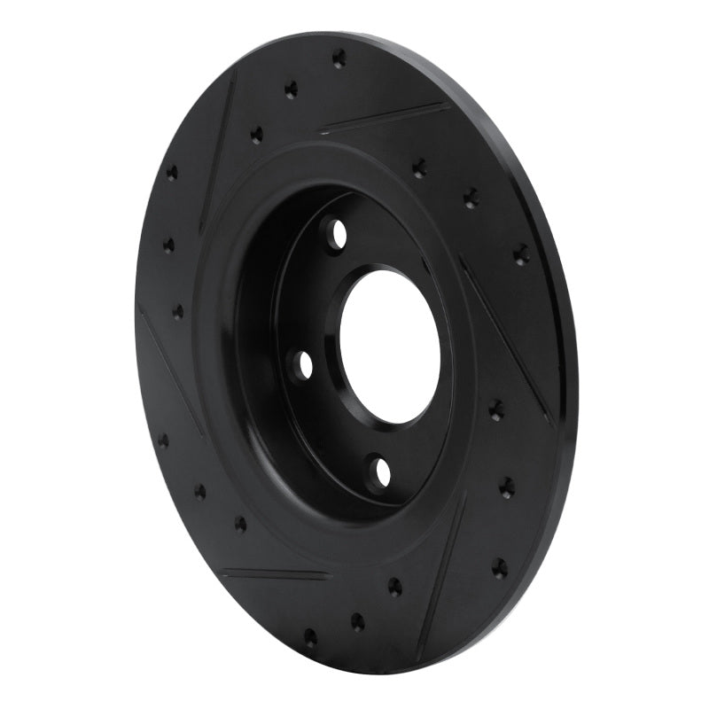 R1 Concepts R1 14-21 Mazda 6 Rear Right Drilled & Slotted Black Brake Rotor