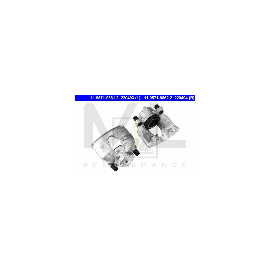 ATE 11.9571-9862.2 Brake Caliper for RENAULT LAGUNA without holder