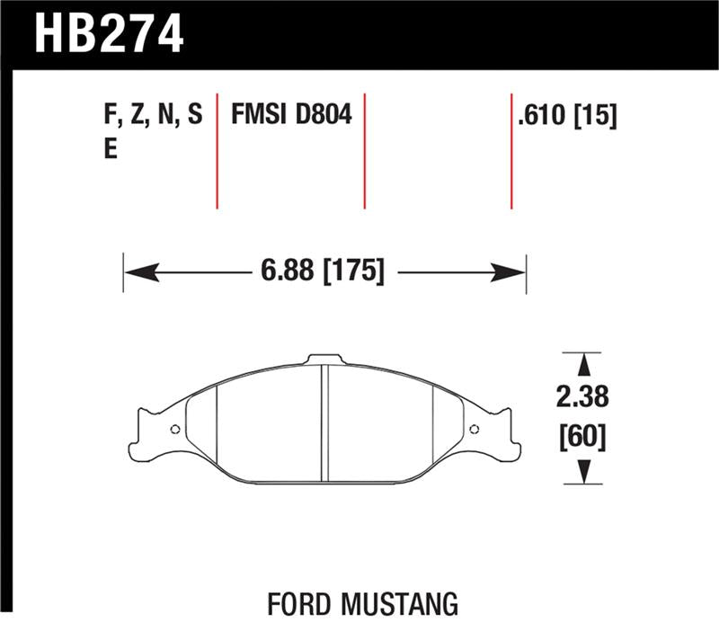 Hawk Performance Hawk HP+ Street Brake Pads