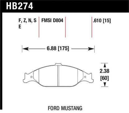 Hawk Performance Hawk HP+ Street Brake Pads