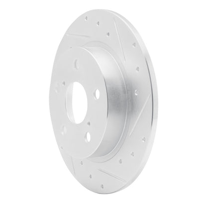 R1 Concepts R1 11-16 Scion TC Rear Right Drilled & Slotted Silver Brake Rotor