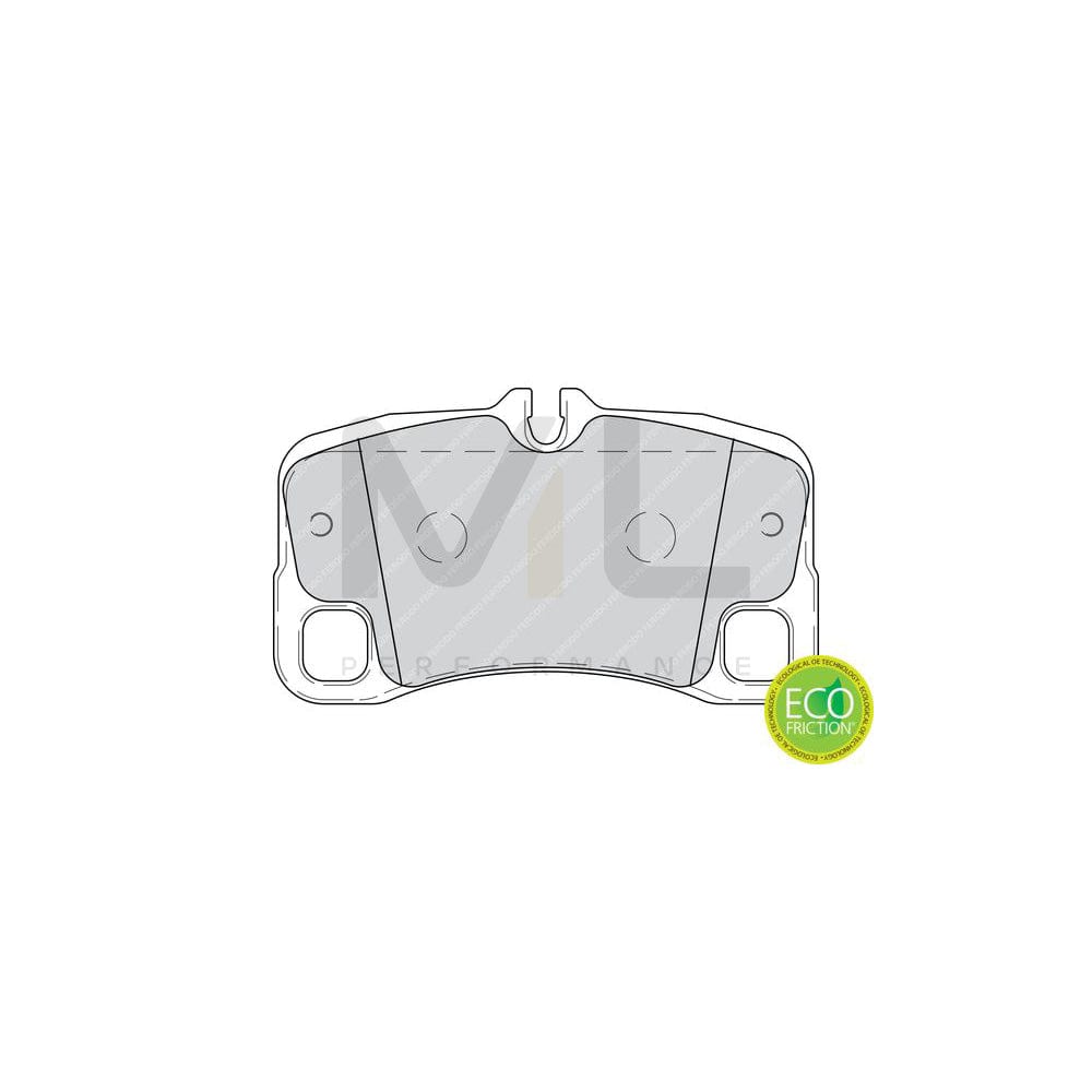 Ferodo Premier Eco Friction FDB4211 Brake Pad Set for Porsche 911 Prepared for Wear Indicator, Without Accessories