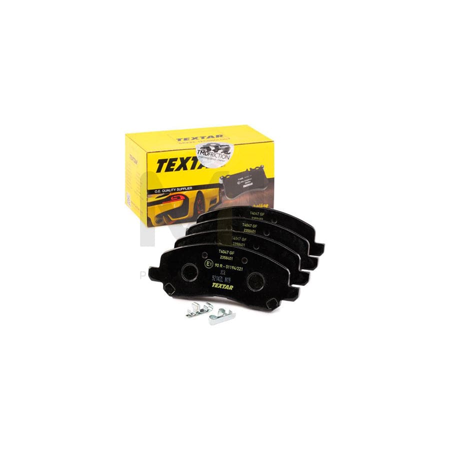 TEXTAR 2358401 Brake pad set with acoustic wear warning