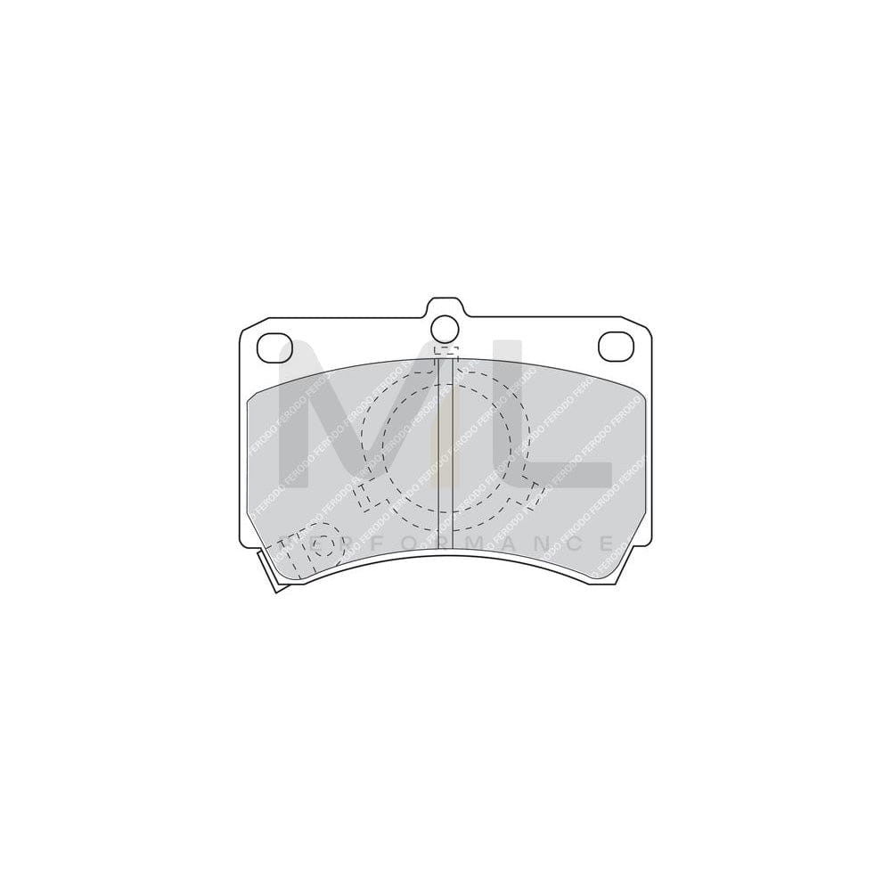 Ferodo Premier FDB993 Brake Pad Set for Mazda 323 With Acoustic Wear Warning, With Piston Clip