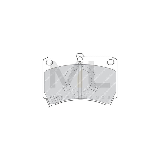 Ferodo Premier FDB993 Brake Pad Set for Mazda 323 With Acoustic Wear Warning, With Piston Clip