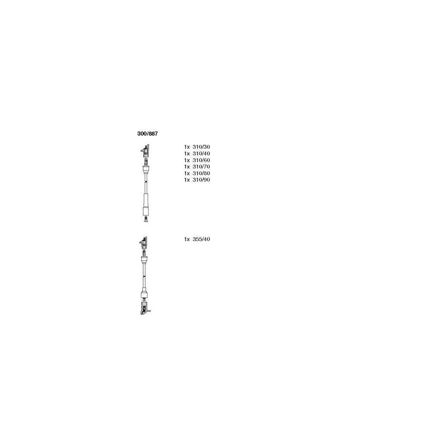 Bremi 300/887 Ignition Cable Kit