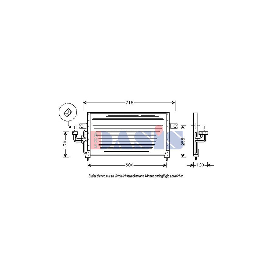 AKS Dasis 562040N Air Conditioning Condenser for Hyundai Sonata