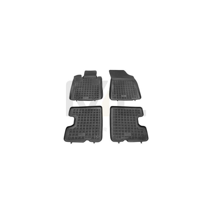 REZAW PLAST Tailored 203403 Floor mat set for DACIA Sandero I (SD) Elastomer, Front and Rear, Quantity: 4, Black