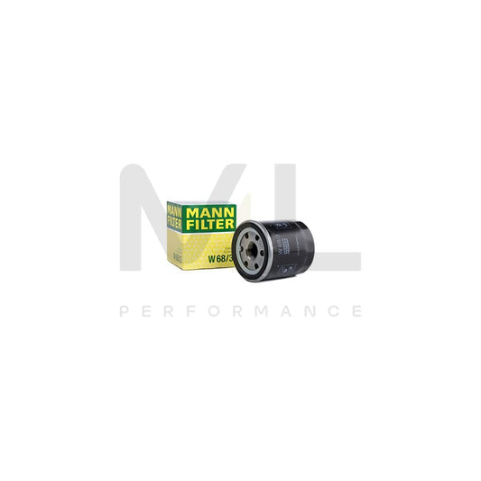 MANN-FILTER W 68/3 Oil Filter Spin-on Filter, with one anti-return valve