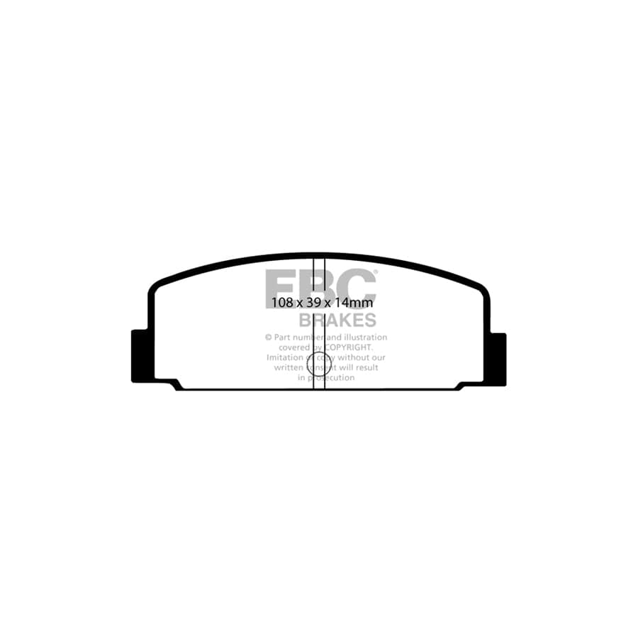 EBC PDKR630 Mitsubishi Ultimax Rear Brake Pad & Plain Disc Kit (Inc. Galant & Sapporro) 2 | ML Performance UK Car Parts